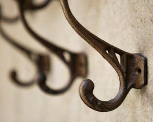 Heavy duty vintage wall hooks for bedroom storage