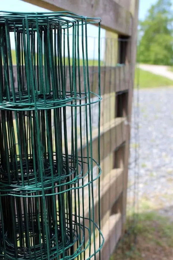 Heavy duty welded wire fence for garden protection
