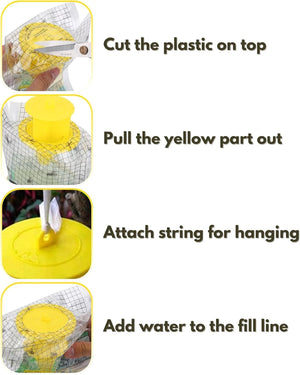Pack of 2 Hanging Fly Trap Glue Bags