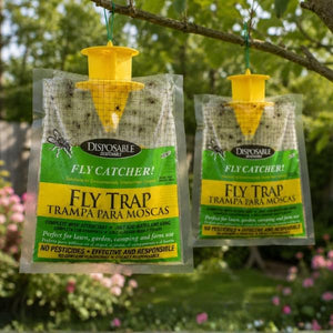 Pack of 2 Hanging Fly Trap Glue Bags