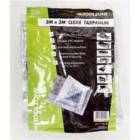 2m x 3m Clear PVC Tarpaulin