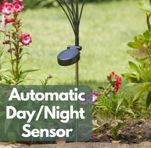 warm white LED solar garden lights