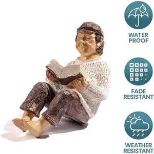 LED light up garden figure statue