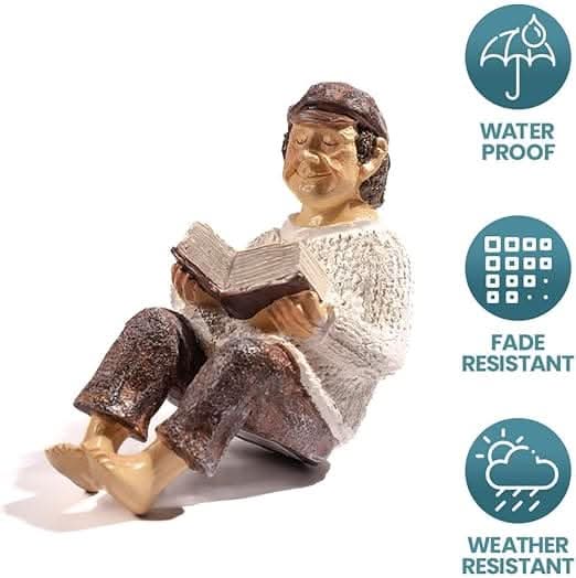 LED light up garden figure statue