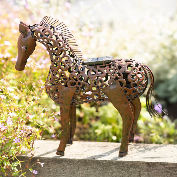 LED garden horse