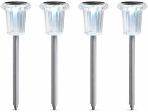 Outdoor solar garden lights for pathways