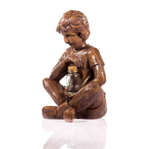 LED garden statue for patios and outdoor evening décor