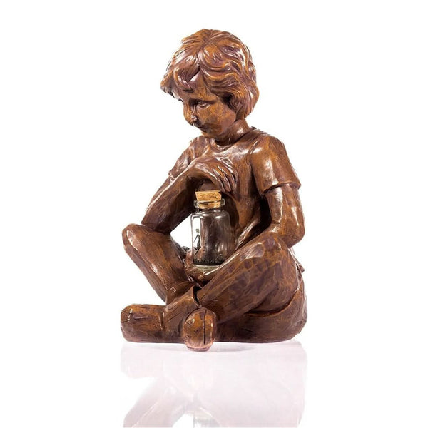 LED garden statue for patios and outdoor evening décor