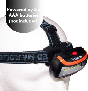 Lightweight COB head torch with adjustable angle