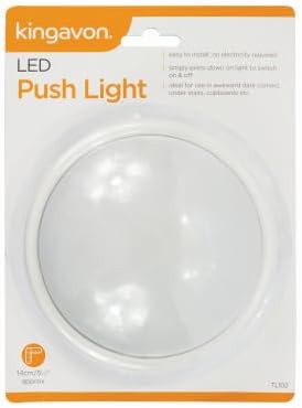 battery powered cupboard light with push switch