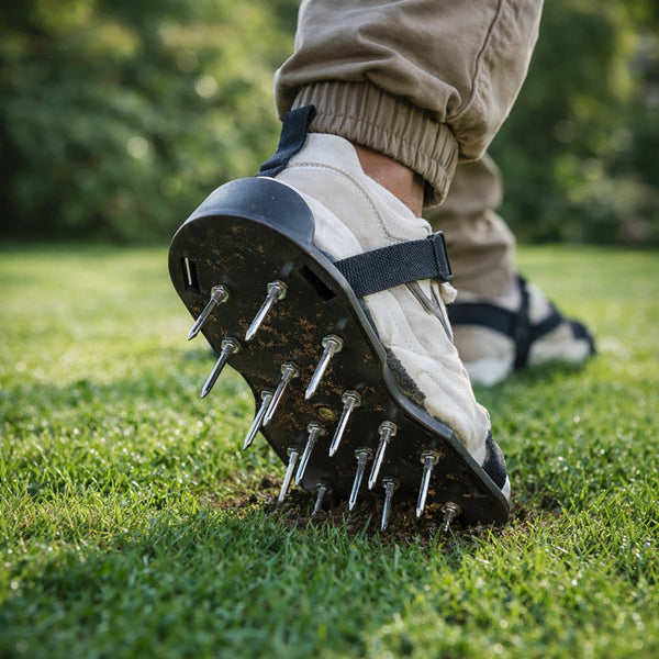 Garden Lawn Aerator Spike Shoes for Grass Aeration & Healthy Lawn Care