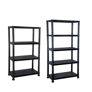 4 Tier Plastic Shelving Unit Heavy Duty Storage Rack 130cm