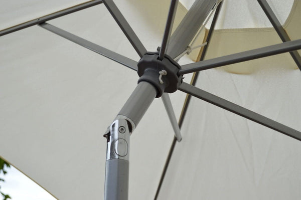 Lightweight outdoor parasol for terrace and decking use