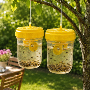 Set of 2 Hanging Garden Insect, Fly & Wasp Catchers