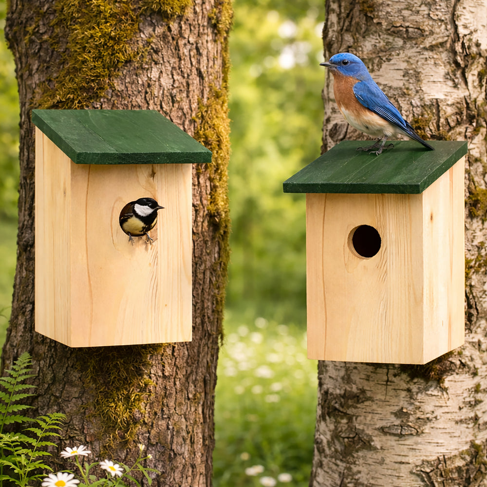 2pc Bird Nesting Box for Garden