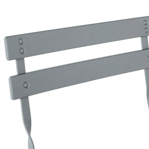 Grey 3-Piece Outdoor Bistro Set