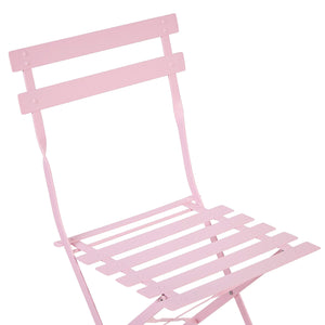 Pink 3-Piece Outdoor Bistro Set