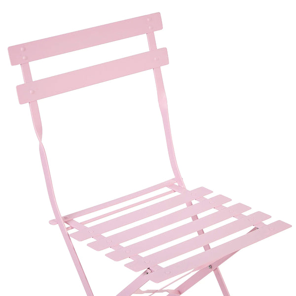 Pink 3-Piece Outdoor Bistro Set