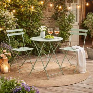 Sage Green 3-Piece Outdoor Bistro Set