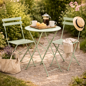 Sage Green 3-Piece Outdoor Bistro Set