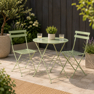 Sage Green 3-Piece Outdoor Bistro Set