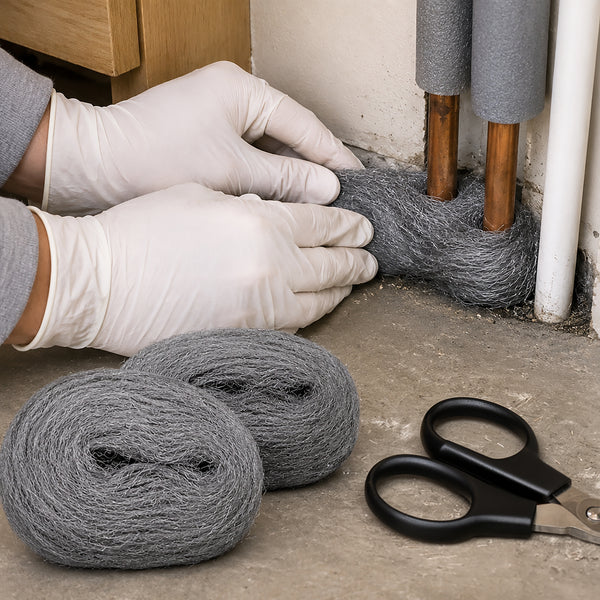 Steel Wool for Mice 2 Pack Rodent Control Rolls