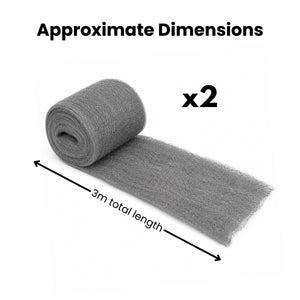 Steel Wool for Mice 2 Pack Rodent Control Rolls