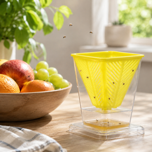 Fruit Fly Trap Set 4 Pack with Sticky Traps