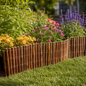 Willow Edging, Garden Edges Borders roll Edging, Flower beds, Borders and Drives 30cm x 2m