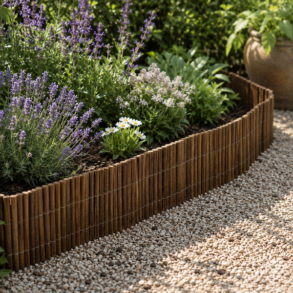 Willow Edging, Garden Edges Borders roll Edging, Flower beds, Borders and Drives 30cm x 2m