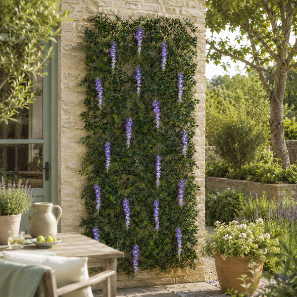 Purple Wisteria Trellis Garden Decoration 180 x 90cm