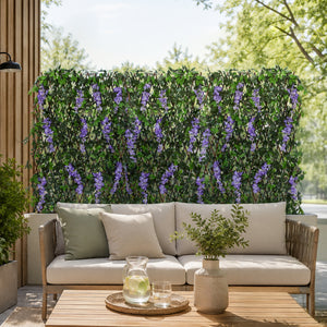 Purple Wisteria Trellis Garden Decoration 180 x 90cm
