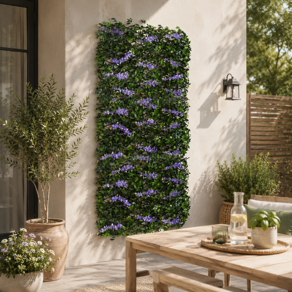 Purple Wisteria Trellis Garden Decoration 180 x 90cm
