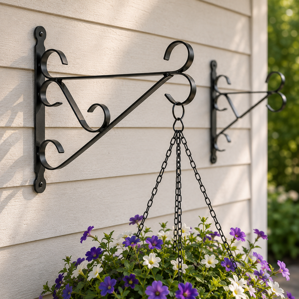 Heavy Duty Hanging Basket Brackets 2 Pack