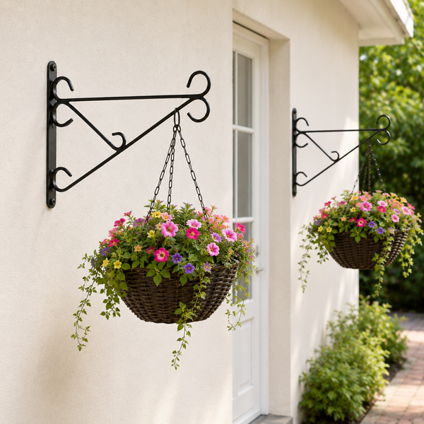 Heavy Duty Hanging Basket Brackets 2 Pack