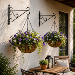 Heavy Duty Hanging Basket Brackets 2 Pack