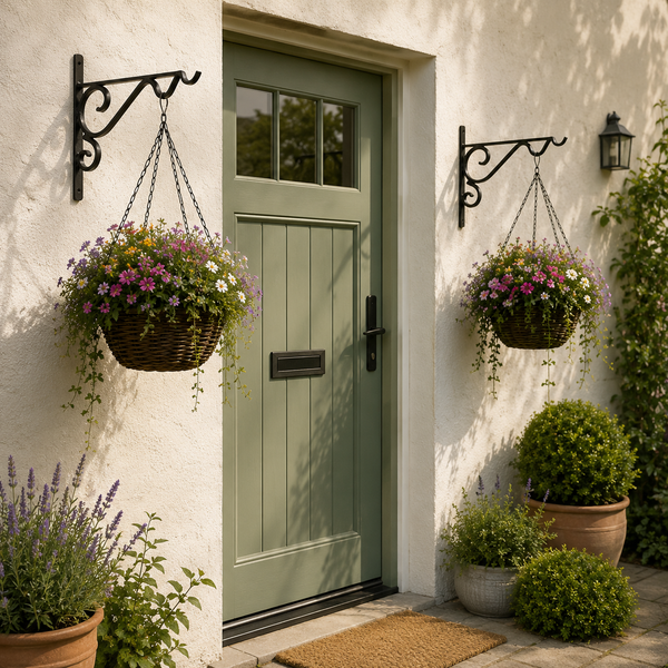 2 Pack Heavy Duty Hanging Basket Brackets 14/17"