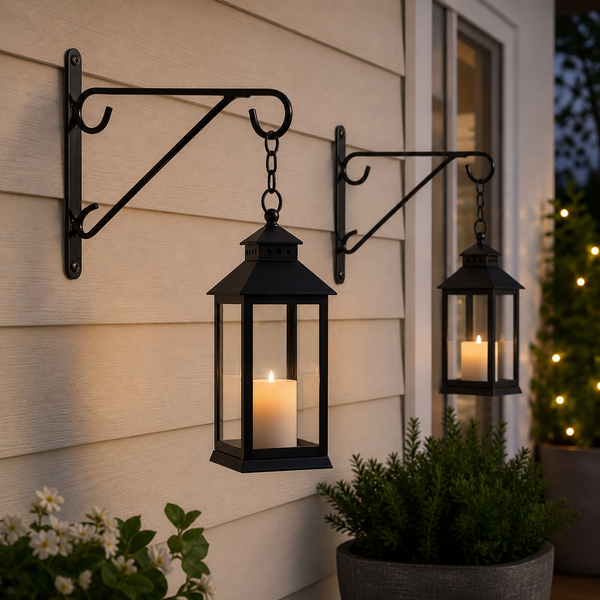 2 Pack Heavy Duty Outdoor Plant Hanger Wall Brackets