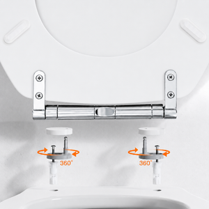 White MDF Soft Close Toilet Seat with Quick Release Oval Fit