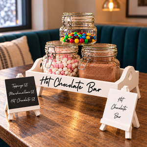 Reversible Hot Chocolate Bar & Tea Coffee Station Set