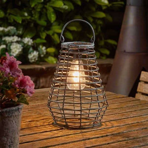 Maris grey solar lantern