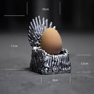 Medieval style egg holder for fantasy and gaming fans