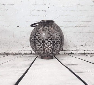 Moroccan solar powered hanging lantern