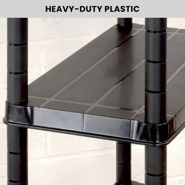 Compact three shelf organiser for home storage