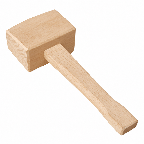 Beechwood Carpenter's Mallet Wooden Woodworking Hammer