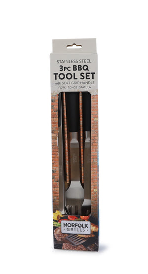 Stainless steel BBQ utensils