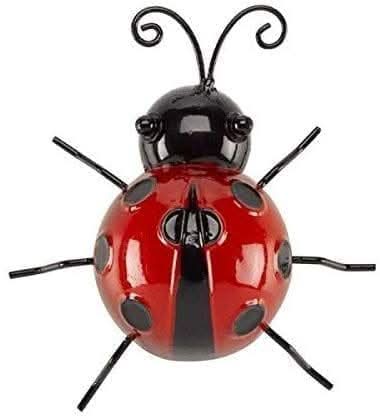 Novelty-Hand-Painted-Steel-Garden-Wall-Decor-Art-Small-Ladybird-1