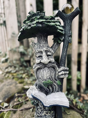 Outdoor fantasy tree faces for fairy garden themes