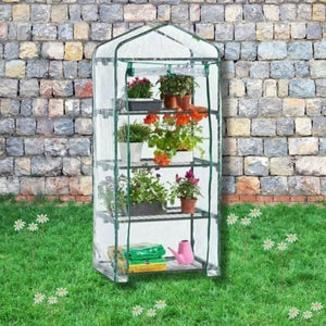 Outdoor mini greenhouse for flower and plant protection
