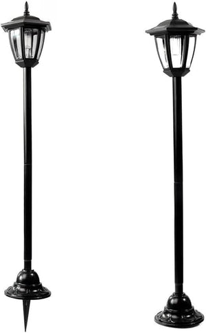Outdoor solar lamp post for patios and driveways